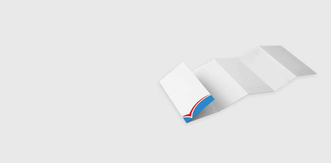 Schweizerfalz Flyer drucken – kombinierter Einbruch- und Zickzackfalz mit bis zu 16 Seiten